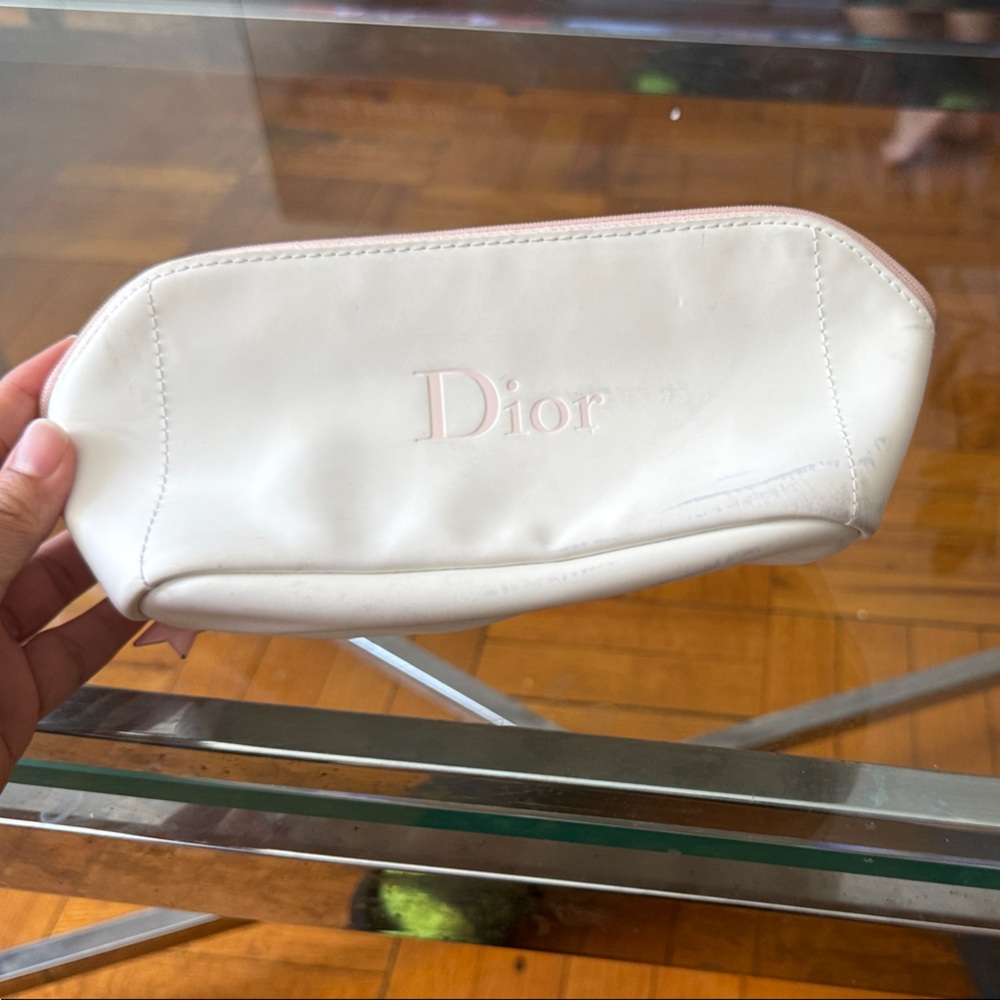 Dior Cream Cosmetic Bag